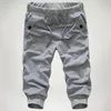 Wholesale- 2016 New Men Loose Shorts Calf-Length Trousers Casual Jogger Shorts Low Crotch Harem Sweatpants