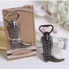 Free shipping "Just Hitched" Cowboy Boot Bottle Opener Shoes open bottle opener European wedding Favor and furniture gift