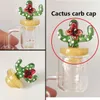 10 st Cactus UFO Glass Carb Cap od 25mm för bangers Thermal P Quartz Banger Nails Glass Bongs Vattenrör DAB Oljeplattor