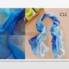 Autumn Gradient Chiffon Scarf Soft Color Match Silk Scarves Women Fashion Shawl Long Wrap 160cm 40pcs Mix Colors