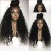 250% densitet Curly 360 Lace Frontal Brasilian Hair Wigs Natural Hairline Pre Plucked Malaysian Remy Front Human Wig Diva1