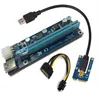 PCI-E 1X a 16X placa de conversión de extensión PCI-e turn pcie tarjeta adaptadora 60cm cable pcie riser card para bitcoin miner DHL envío gratis
