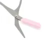 Girl Lady Eyebrow Trimmer Eyelash Thunning Shears Comb Eyelash Hair Clips Scissors som formar Eyebrow Grooming Cosmetic Tool Pink2851010