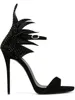 웨딩 신발을위한 검은 스웨이드 샌들 슬링 백 여성 발목 스트랩 숙녀 샌들 매일 신발 신발에 대 한 샌들 큰 크기 11