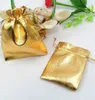 Fashion Gold Plated Gauze Satin Jewelry Bags Jewelry Christmas Gift Pouches Bag Wedding Gift Bag 4Size 5x7cm 7X9cm 9x12cm 13x18cm