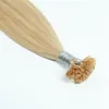 Оптовая продажа-300S 16 " -24 " предварительно кератин плоский наконечником бразильский человеческих волос # 613 светлый блондин, 0.8 g / S 80g / комплект