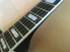 Nieuwe aankomst hoge kwaliteit Chinese aangepaste zwarte verfraaiing elektrische gitaar met eboney fingerboard en frets einde bindende guitarra