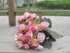 Silk Rose Flower Bunch 30 cm/11.81 inch Peony Bridal Bouquet Wedding Party Centeretje Huisdecoratie Kunstmatige bloemkoppen/Bush -arrangement