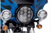 Para Harley Davidson 7 Polegada Motocicleta Chrome Projetor Hi / Lo Feixe DRL LEVOU Farol para Jeep Wrangler Farol 7 "Led Harley
