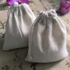 웨딩 생일 파티 호의 Drawstring Bags 10x15cm (4x6inch)) 100 목걸이 팔찌 쥬얼리 Makup Linen Drawstring Pouches