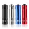 Super Mini Aluminium UV Ultra Violet 9 LED Flashlight Blacklight Torch Light Lamp1091671