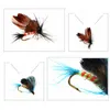 Nieuwe Vlieg Vissen Lokken Vliegen Saltwater 12 stks / set Insert Bass Trout Droge Vissen Lokken Baits Gratis verzending