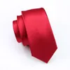 Hızlı Kargo Kırmızı Kravatlar Erkek Yüksek Kalite İpek Hanky ​​Kol Düğmeleri Jakarlı Dokuma Kırmızı Biçimsel İş Tie İçin Erkekler Kravat Seti N-0206