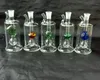 Wholesale free shipping variety of styles of stained glass hookah glass bong, color random delivery, giving full set