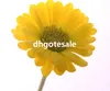 Real Touch Pu Gerbera 45cm / 17.72 "Längd Artificiell Simulering Sun Chrysanthemum Single Sunflower 5 Färger för Bröllopsblomma