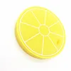 Fatia de limão Pingente de Silicone Teether Colar BPA Livre de Silicone Amarelo Fatia de Frutas Colar de Pingente de Limão Fresco para a Mãe de Usar Bebê Chew