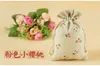 Multi sizes Linen Drawnstring bags Printing Gift Pouches Jute bags burlap Pouch package bags Gift hessian pack mobile power