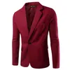 Koningsblauw Blazer Mannen Pak Effen Kleur Heren Blazers Jasje XXXL Maat ZX01177r