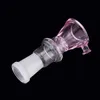 Glass Bowl Comb Screen 10mm 14mm 18mm Female Male Joint Connection Color Water Pipe Oil Rig Bubbler Smoke Bong 413