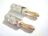 100PCS 24K GOLD NAKAMICHI Speaker Banana Plug Audio Connector