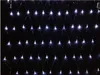 Filet lumineux LED Strings 110v 220v guirlande lumineuse de vacances 1.5mx1.5m 2mx3m BLANC CHAUD RGBY Noël mariage de Noël Fée Twinkle décoration lampe