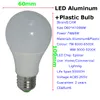 50PCS 9W 5730 levou bulbos Brilho 900LM plástico branco Luz de alumínio 270 Ângulo arrefecer branco quente LED branco Regulável lâmpada AC110-220V CRI 80Ra