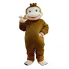 2018 Hot Sale Monkey Nyfiken George Monkey Kostymer Mascot Kostymer Holloween Mascot s Cartoon Kostymer