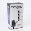 Inspelare Mini Digital Voice Recorder 4GB 8GB Steel Stereo Recording Audio Recorder Mp3 Spelare med hörlurar Support i detaljhandeln