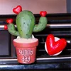 Cute 8 color car outlet perfume 3D cactus shape car outlet air freshener car air freshener clips atp232