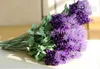 HEISSER Seiden-Lavendel-Strauß (5 Stiele/Stück) 10 Stück Lavendel-Buschstrauß-Simulation, künstliche Blume, Flieder, Lila, Weiß, Hochzeit/Zuhause
