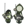 2pcs / set multifunktionell tvåvägs radioleksak med kompass förstoringsglas reflektor walkie talkie leksaker barn militär stil armbandsur