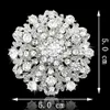 Moda vintage Venda Quente Impressionante Diamante Flor Broche de Casamento Nupcial Traje Pins Broches Presente Elegante Pinos de Alta Qualidade Venda Quente