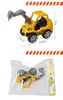 Mini camion giocattolo modello, escavatore, rullo stradale, carrello elevatore, frantoio, bulldozer, 6 pz un set di macchinari mobili, regali di Natale per bambini regali di compleanno