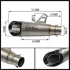 Stainless Steel Exhaust Pipe Vent Pipe For Scooter Motorcycle Street Bike