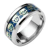 Модные кольца для мужчин подарки мужские ювелирные изделия никогда не исчезают из нержавеющей стали кольцо кольцо Золото Голубое черное скелет -рисунок Man Biker2980297