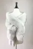 2019 New Bridal Stick Wraps Colorful Faux Fur Shawl Women Winter Wrap For Girl Prom Cocktail Party Cheap In Stock4169102