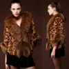 Hot Fashion Leopard Luxe Jas Winter Dames Faux Bont Jas Vest Winterjas Bovenkleding Party Parkas Manteau Abrigos Mujer