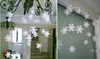 5шт 3 метра белой бумаги снежинка рождественский праздник елки гирлянды место украшения