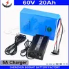 ebike battery 60V 20Ah 30ah 40ah 50ah 35ah 25ah 45ah electric bicycle battery 1800W