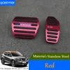 Qcbxyyxh 2st Car Styling för Nissan Kicks 2017 2018 Rostfritt Stål Bilpedal Broms Dead Pedal Cover Auto DecorationAccessories