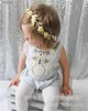 Baby Girls Clothes Small Chrysanthemum Print Romper Newborn Toddler Lace Flower Sleeveless Jumpsuit Sunsuit Outfits Kids Clothing For Girls