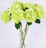 Stile europeo pastorale bianco fiore di seta artificiale bouquet di ortensie per decorazioni per matrimoni 6 colori