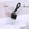 Cube Car Perfume Bottle Gold Silver Black Car Hanging Perfume Air Freshener For Essential Oils Diffuser Fragrance