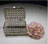 Crystal Beaded Jewelry Box for wedding decoration