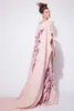 Elegant Chiffon Flower Equin Aftonklänningar Pink Formell klänning Lång längd Azzi och Osta 2016 Prom Dress Arabic Middle Eastern STY4658963