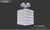 Kristal led avize Oturma odası led tavan ışıkları E14 E12 Kristal Tavan Işıkları 85-265 V Koridor kristal tavan işık fikstürü gd-003