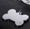 Dog Collar Stainless Steel Cat Tag Pet Charm Pendant Accessories ID Tag Name Telephone Anti-lost Pet Supplies