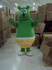 2018 de alta qualidade Verde Gummy Bear Mascot Costume Fancy Dress Frete Grátis