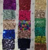 Sparkly 2016 Real Image Sequined Jurken Stof 3mm Sequen 130 cm Breedte goedkope bescheiden stof gemaakt voor prom jurken Nieuwe aankomst mode luxe