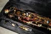 Wholesale- MADE IN CHINA NEW black nickel gold Mark Mk Low Bari Baritone Sax Saxophone